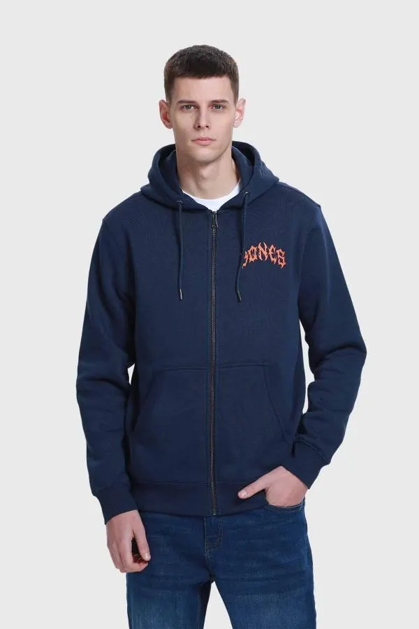 PolerÓn hombre hoodie full zipper azul fsp ii