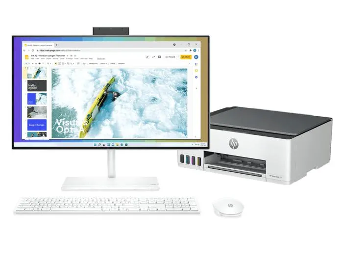 Todo-en-Uno HP 24-ck0002la + Impresora Multifuncional HP Smart Tank 520
