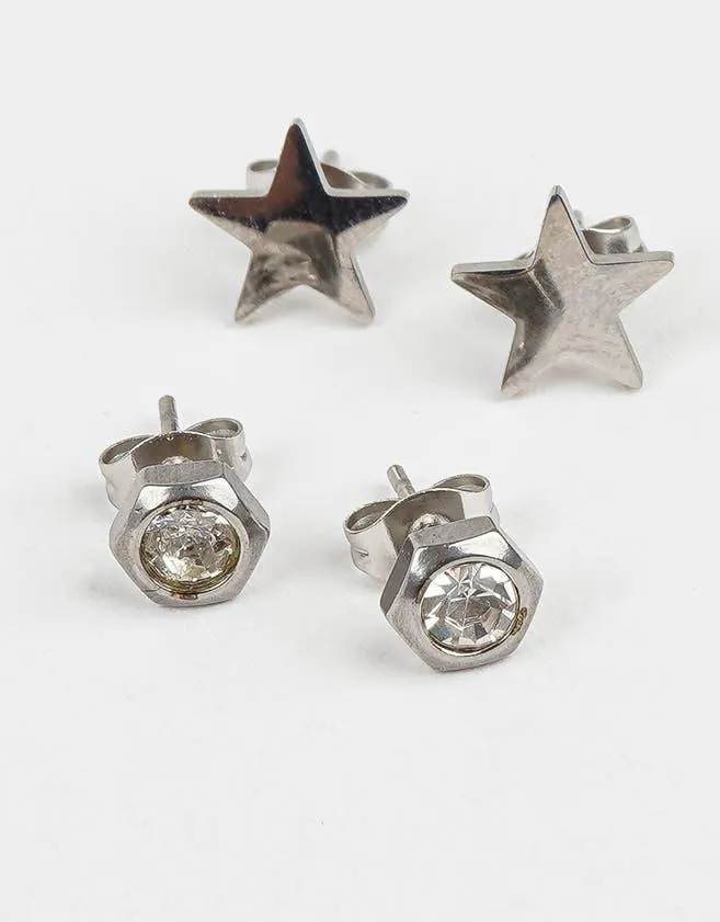 Set de aros de acero quirúrgico