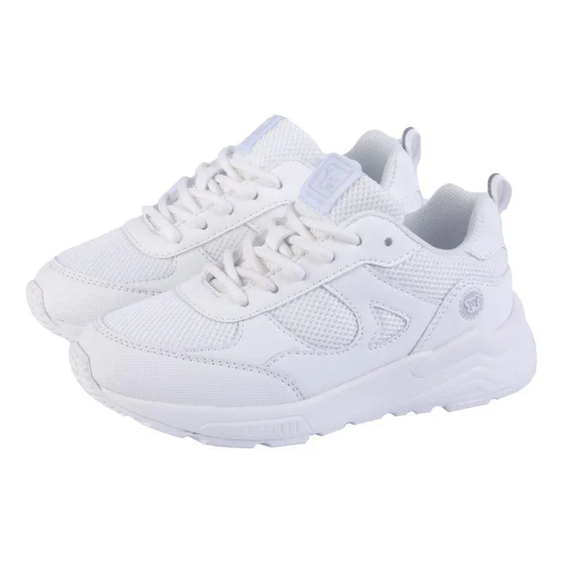 Zapatilla Escolar Niño Blanco
