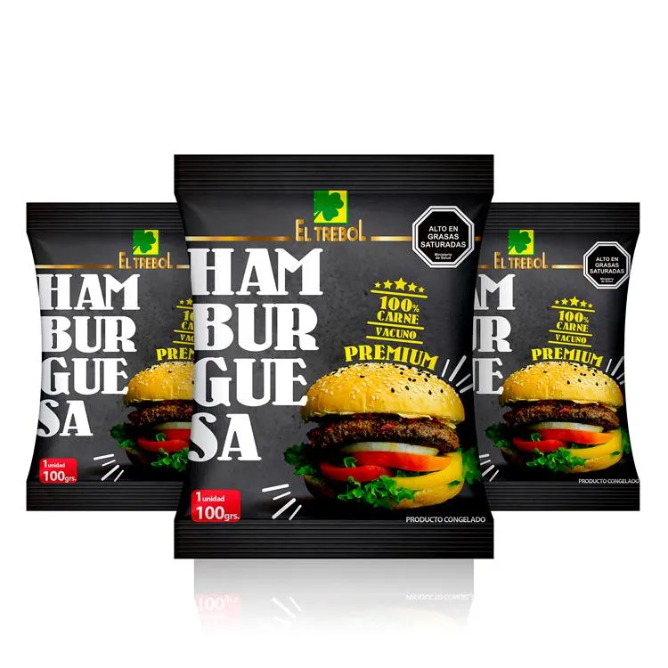 Hamburguesa De Vacuno Premium El Trebol 100 gr