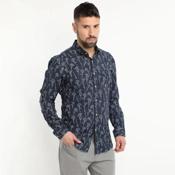 Camisa Oxford Estampada