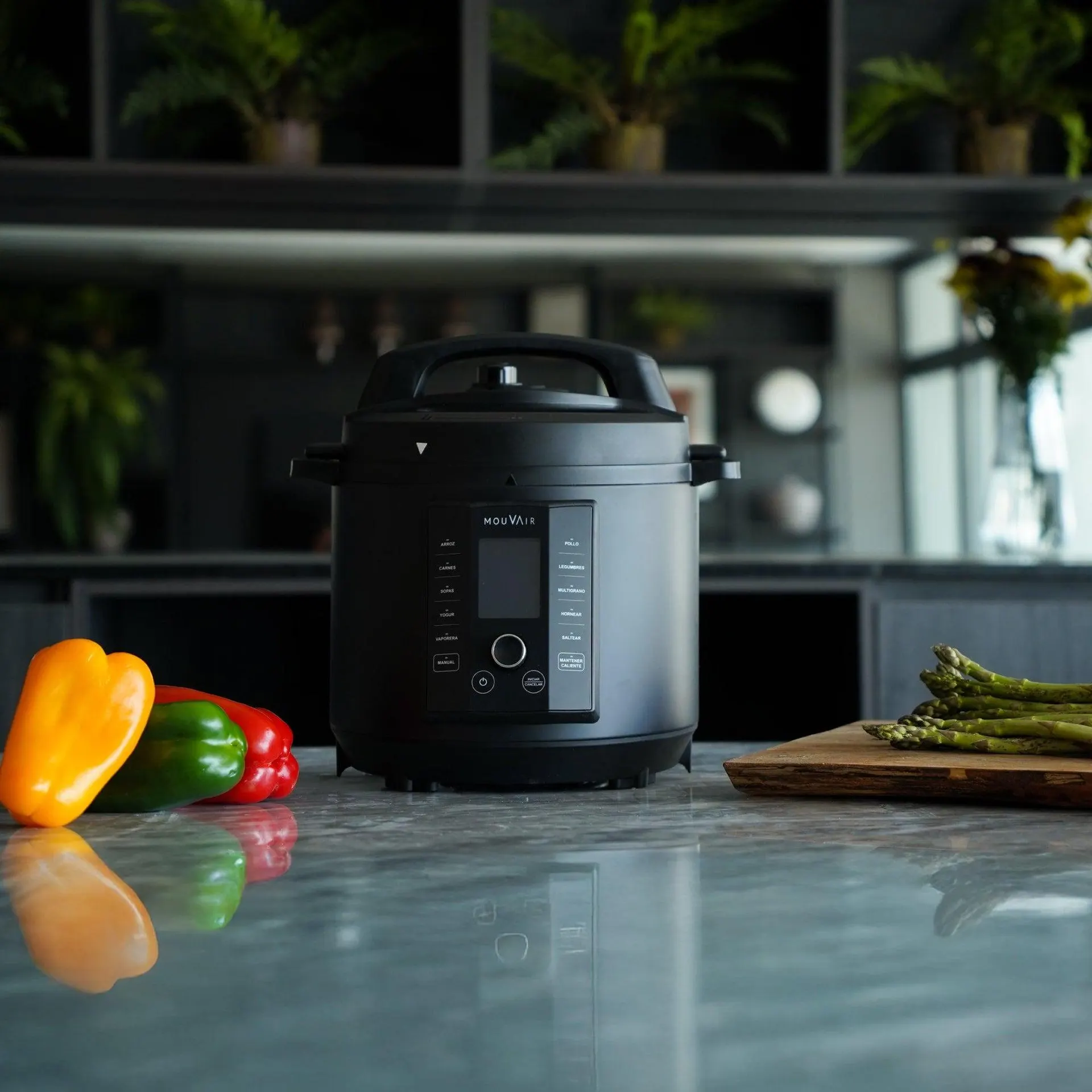 Olla Eléctrica Multifuncional Cook 6 Lts Mouvair + Recetario