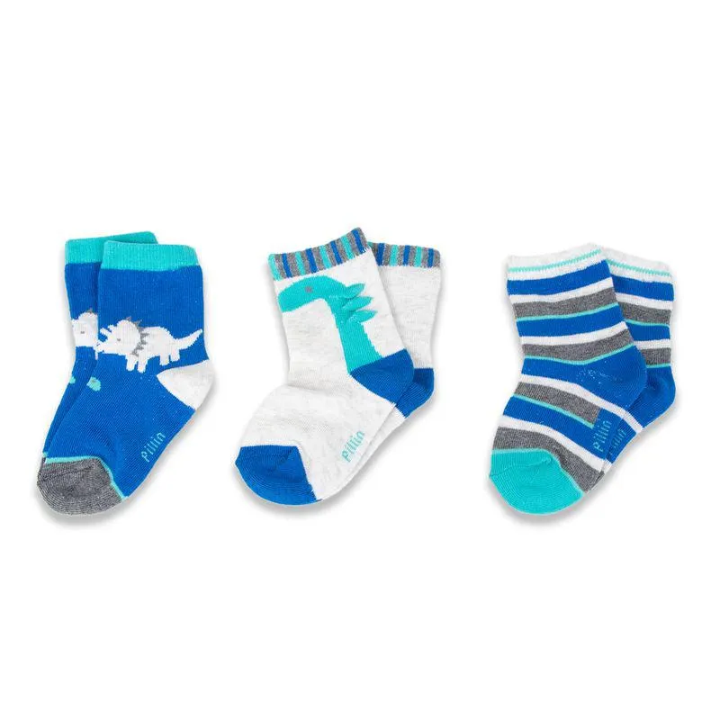 Pack 3 Pzas Calcetines Bebé Niño Multicolor