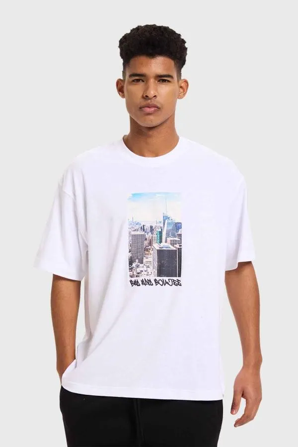 Polera hombre city blanco