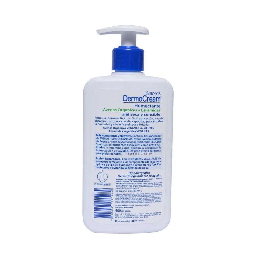 Crema Humectante Dermocream 400 mL