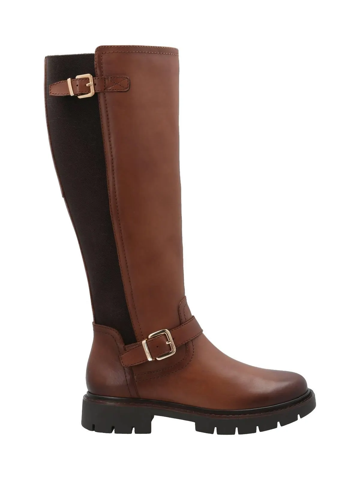 Bota Cuero Mujer Landd Café Rockford