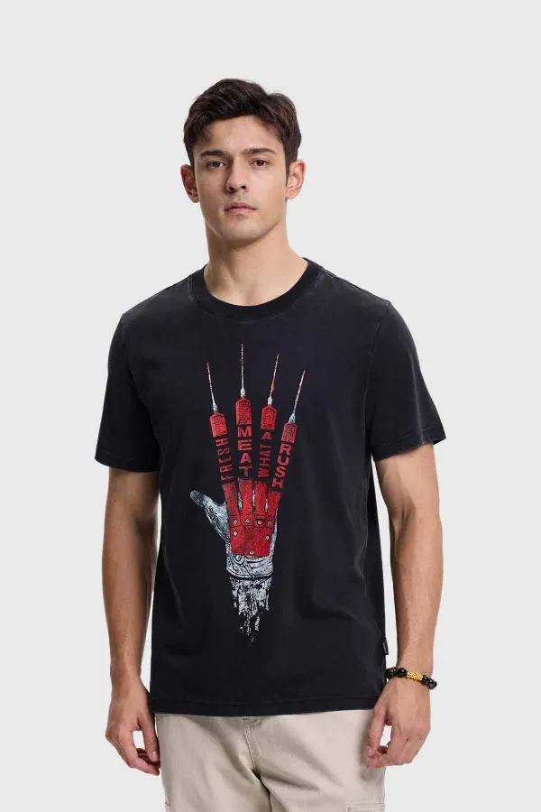 Polera hombre freddy krueger negro