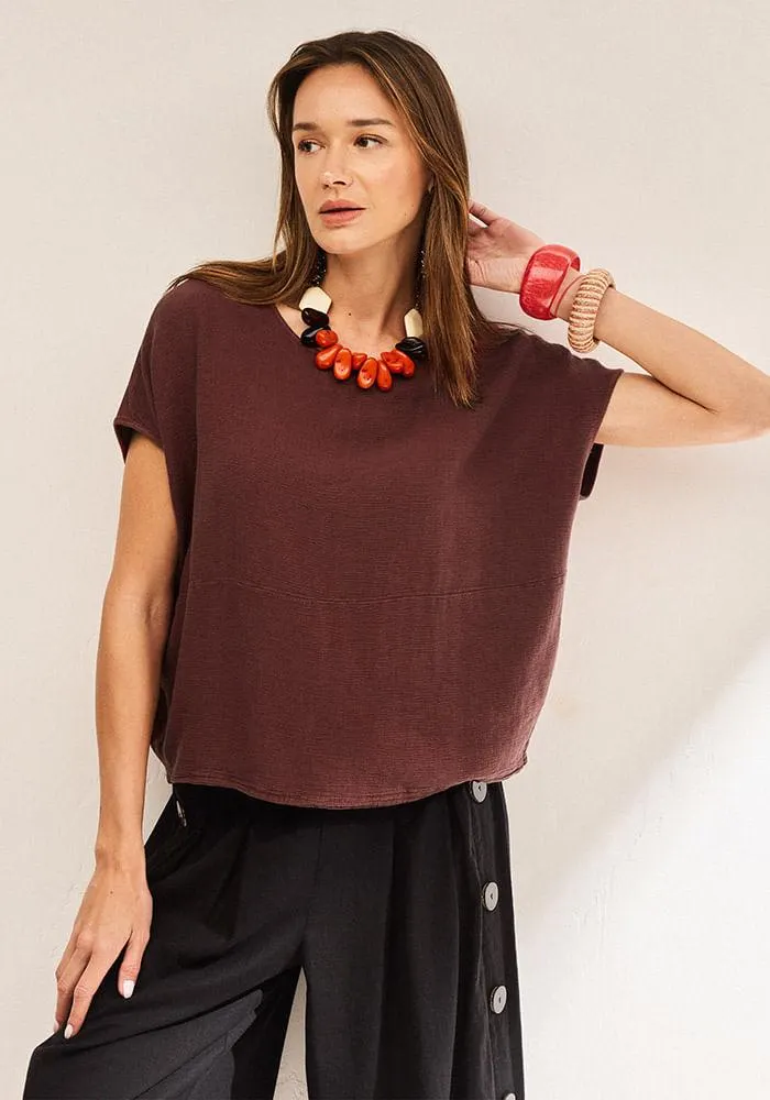 Polera Corte en Cintura, Oversize