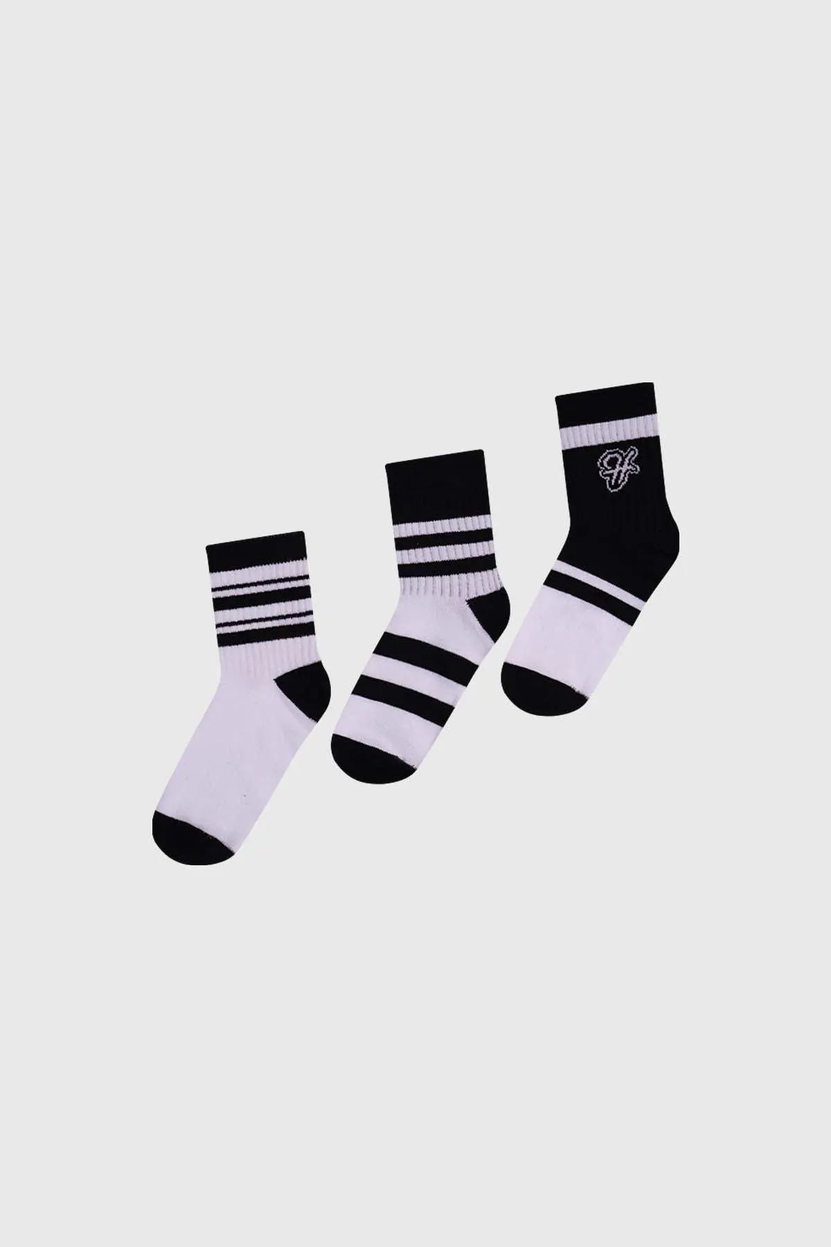 Calcetín Niño Tripack Negro