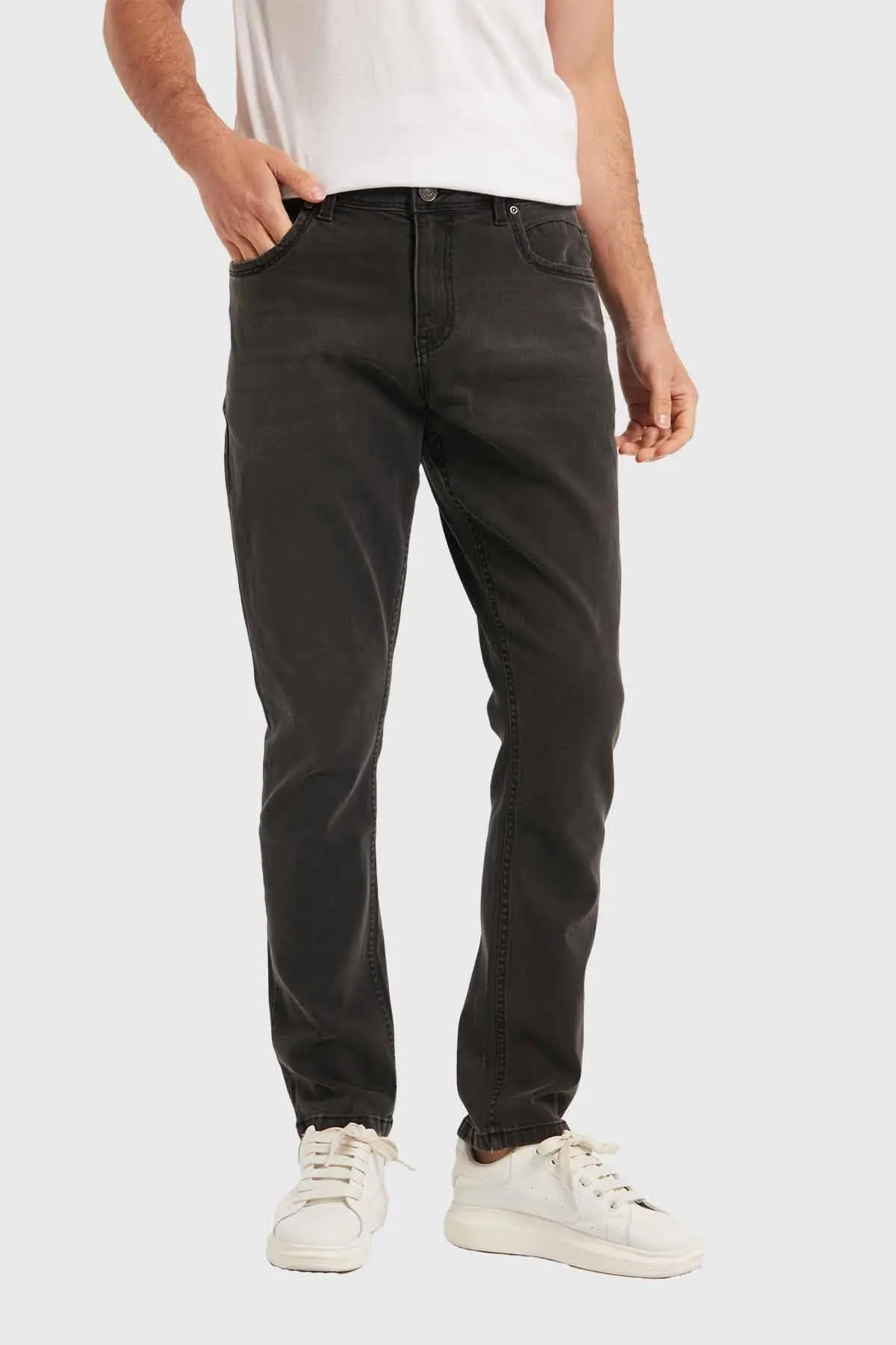 Jeans Hombre Slim Negro