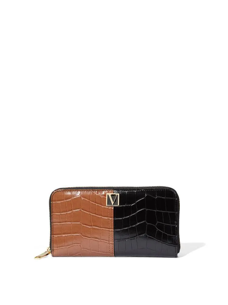 Cartera "The Victoria" Cognac Colorblock