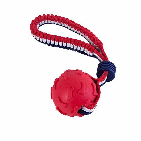 Juguete Cuerda con pelota Retractil Rojo/Azul