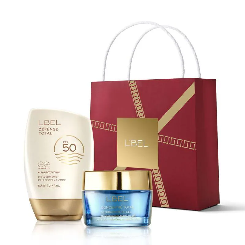 Set Concentré Total Hidratante Facial en Gel con Ácido Hialurónico + Défense Total