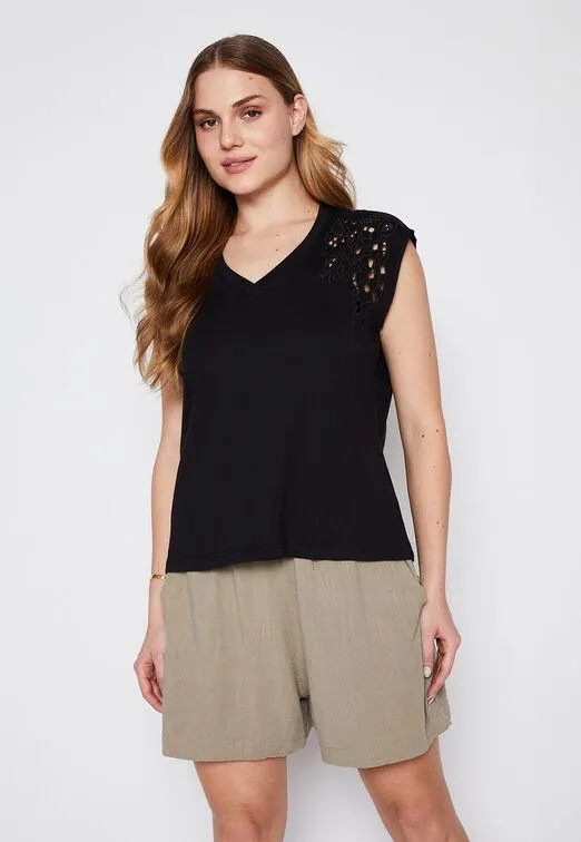 Polera Mujer Negro Broadway Family Shop