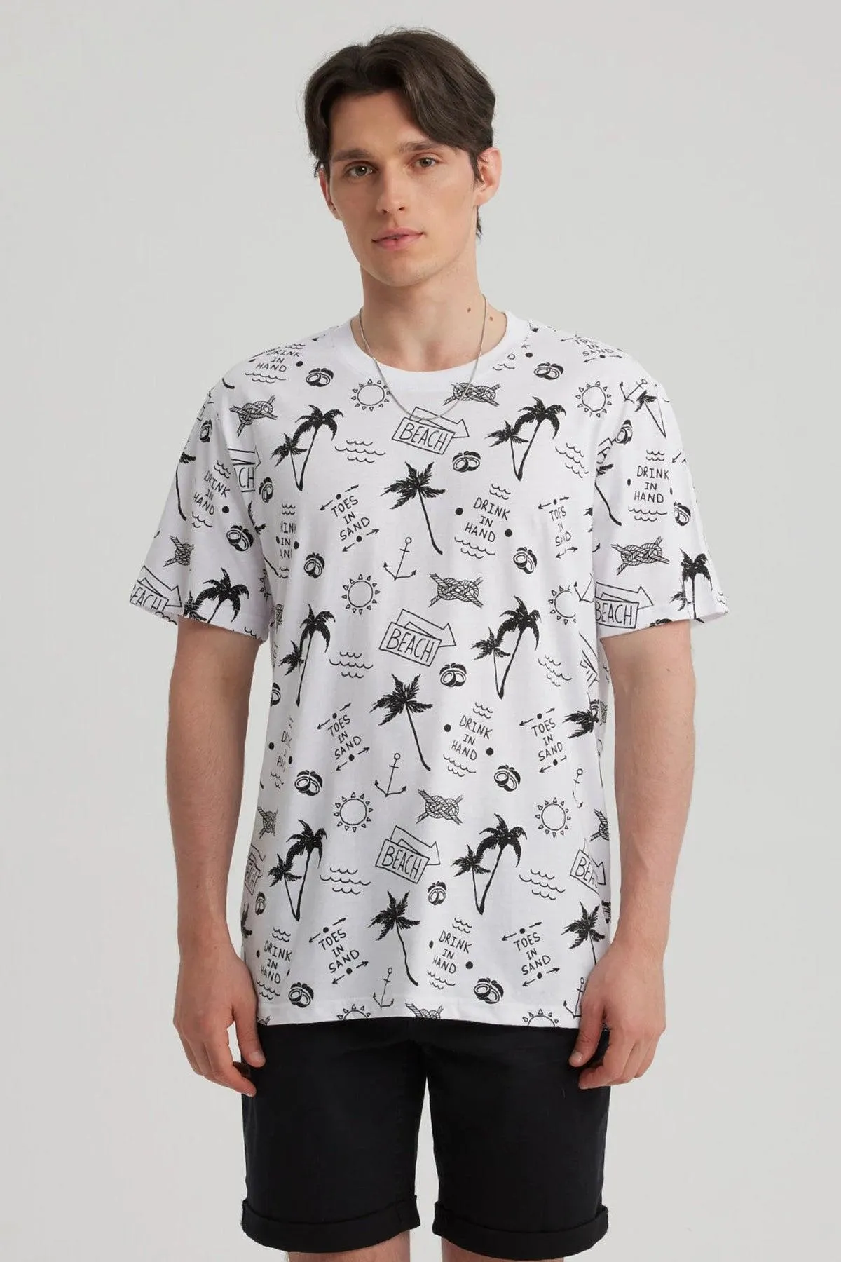 Polera Hombre Full Rapport Blanco