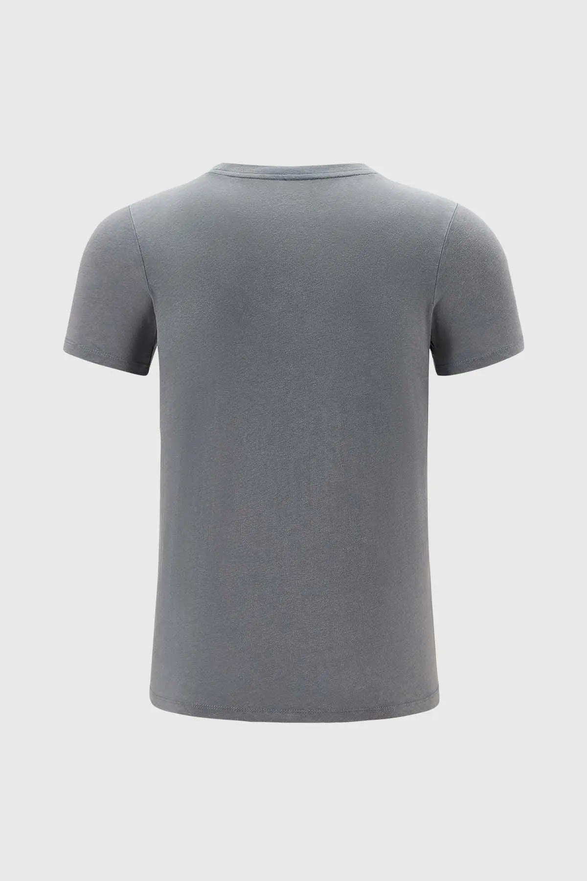 Polera Niño Acid Wash Print Gris