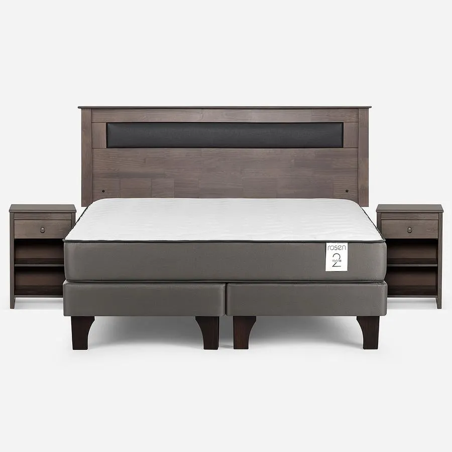 Cama New Style 2 Plus King + Muebles Ferrara