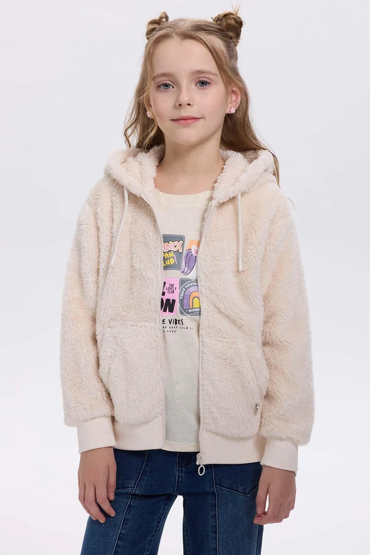 Polar Niña Peludo Beige