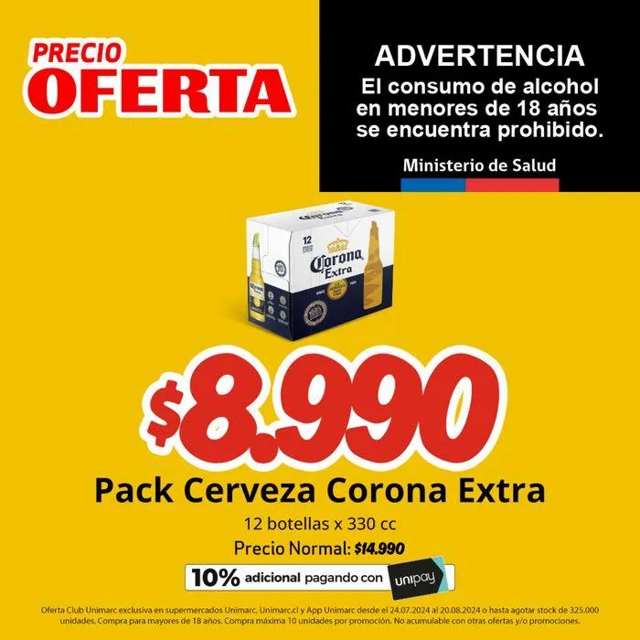 Catálogo de Ofertas Unimarc 26 de julio al 20 de agosto 2024 - Página 1