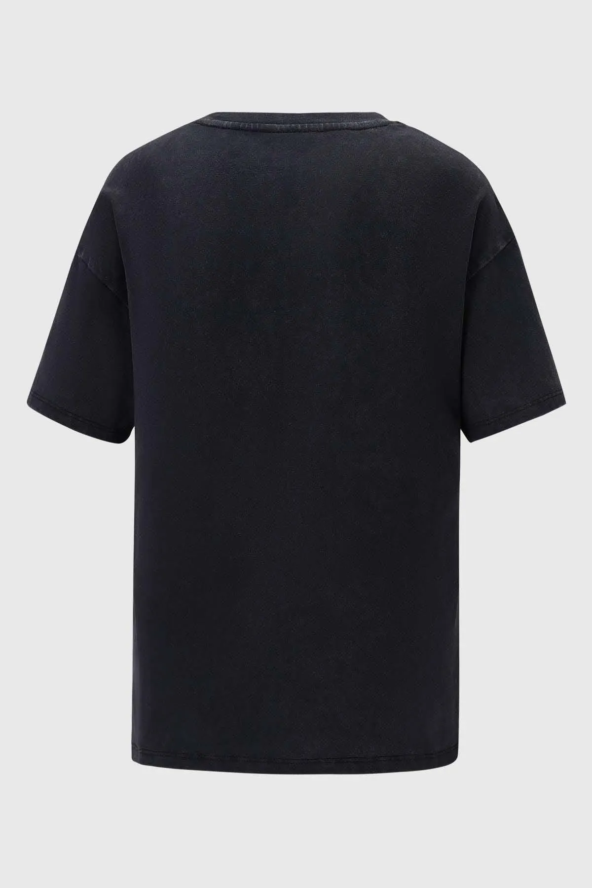 Polera Niña Oversize Larga Negro