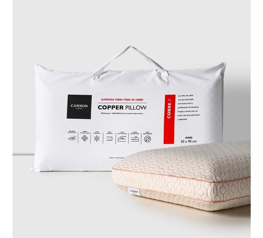 Almohada Viscoelastica Cooper 43x87 cm