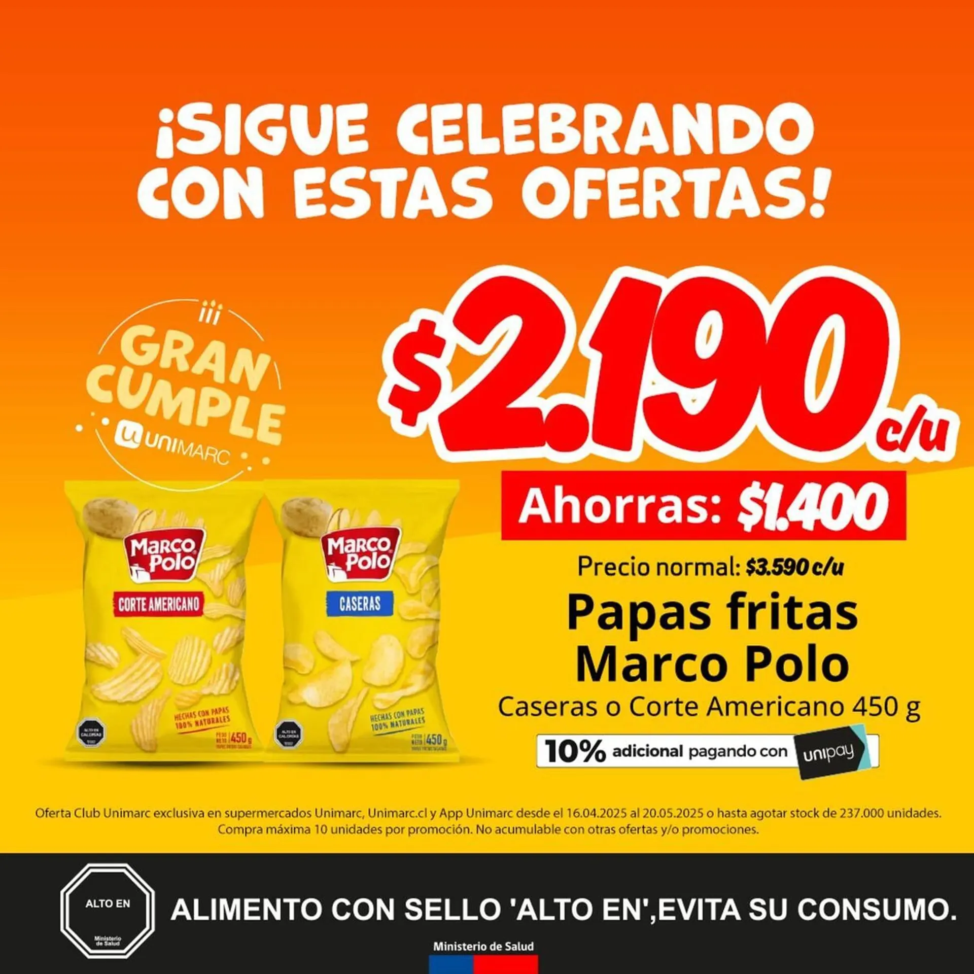 Catálogo de Catálogo Unimarc 23 de abril al 20 de mayo 2025 - Página 1