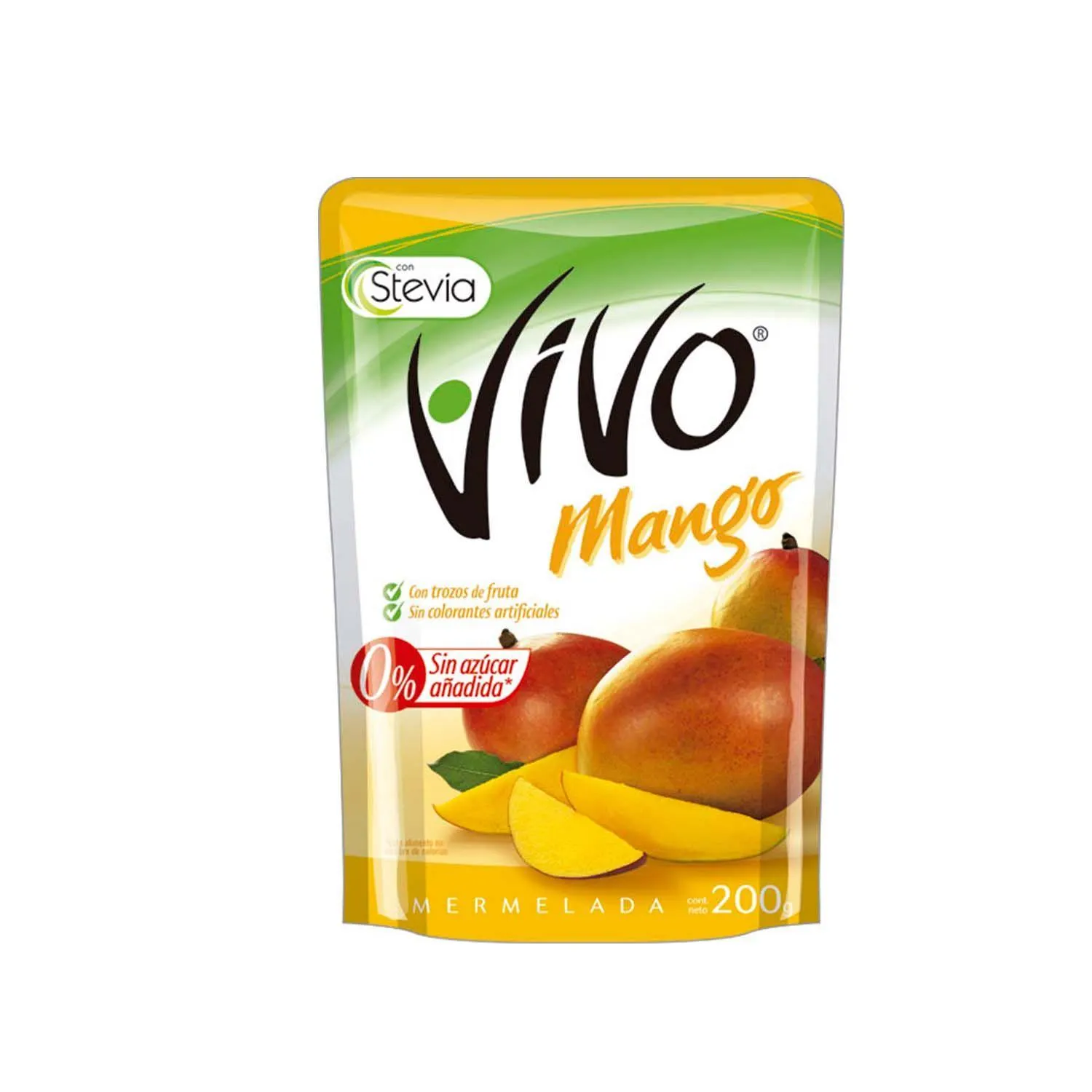 Mermelada Vivo de Mango 0% Azúcar, 200gr.