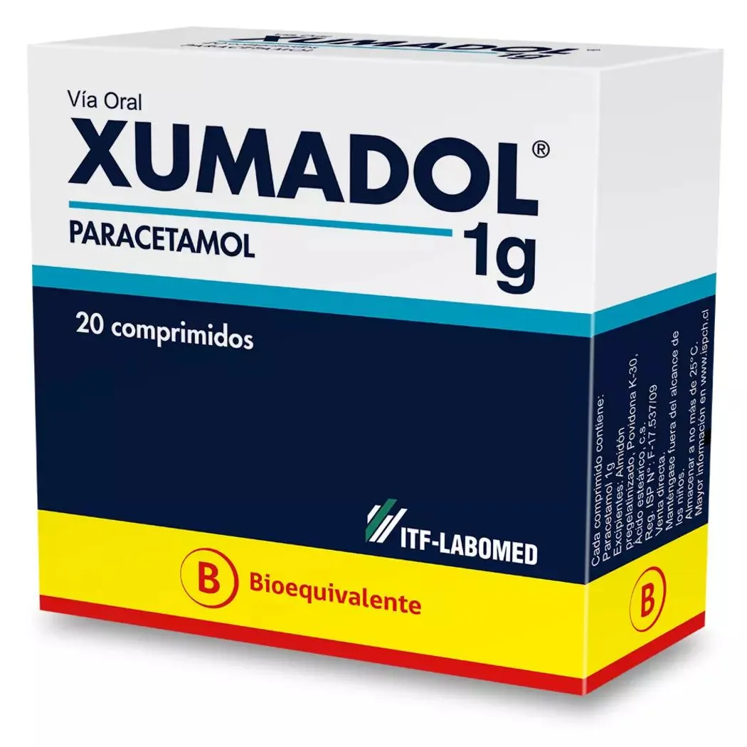 Xumadol 1g. 20 Comprimidos