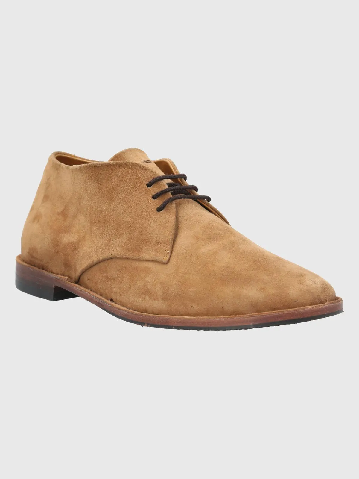 Botin Cuero Hombre Benson Café Claro