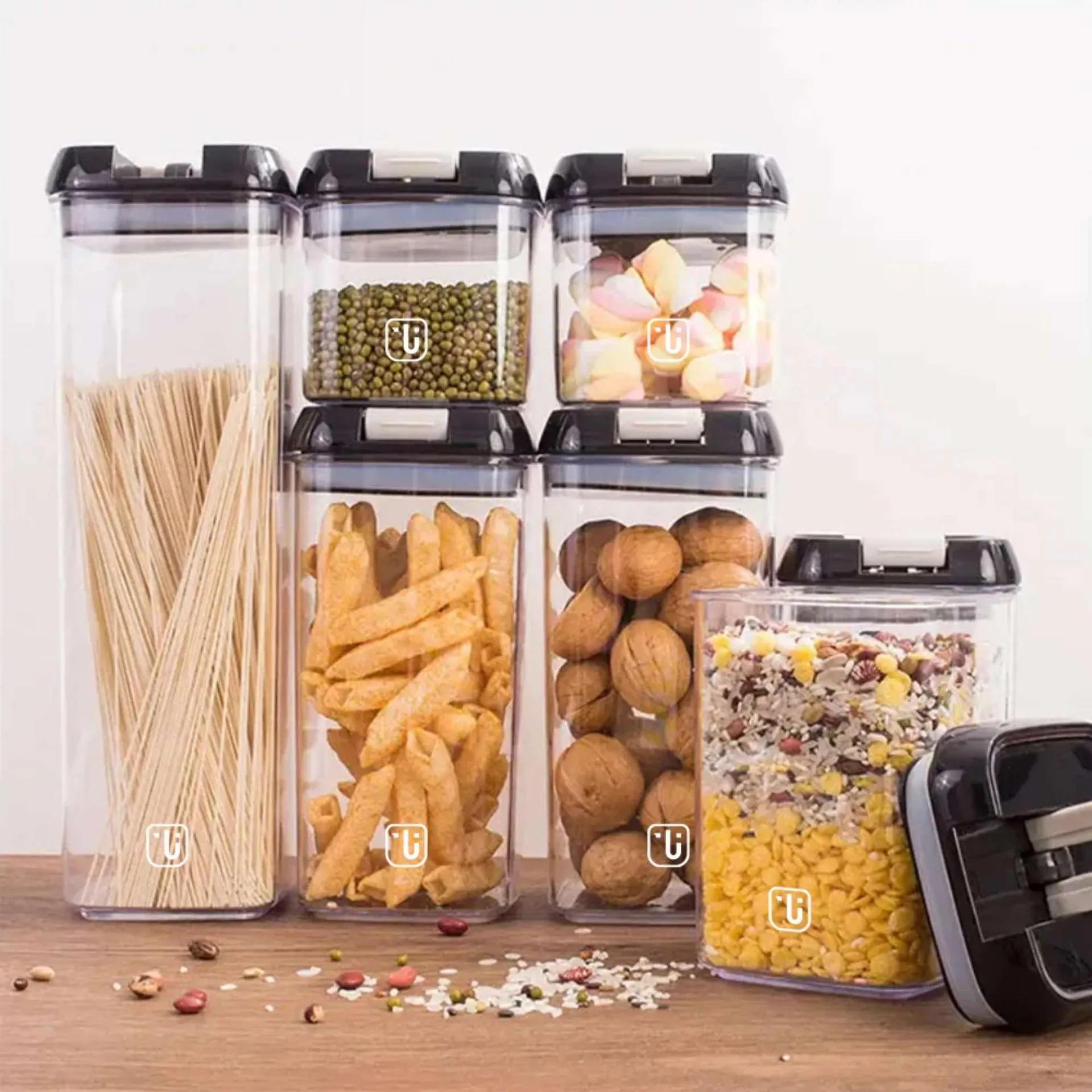 Set De 7 Contenedores Herméticos Plástico Simplit