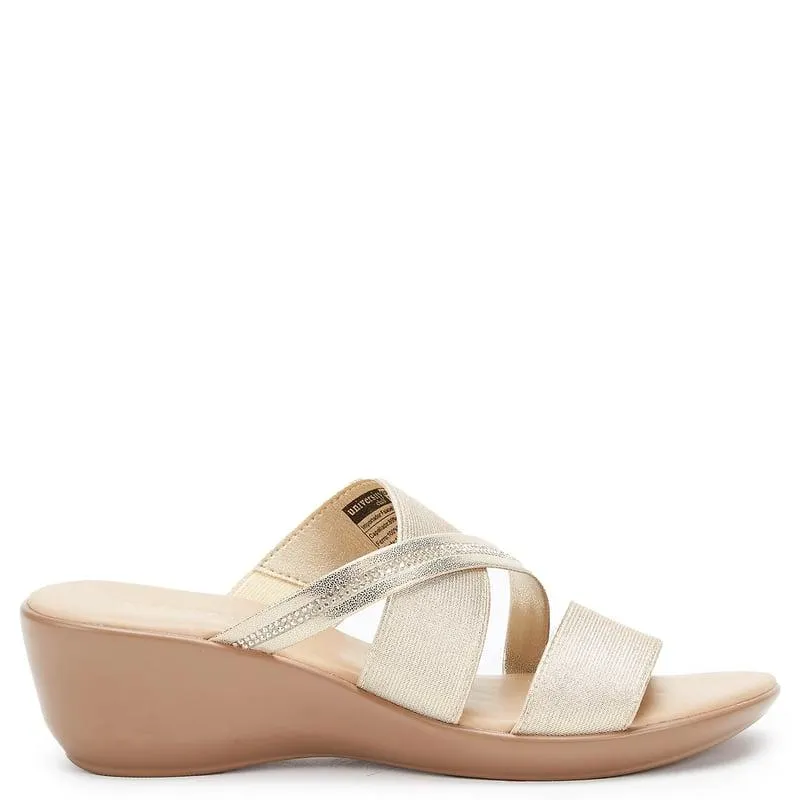 Sandalia Mujer Dorado University Club