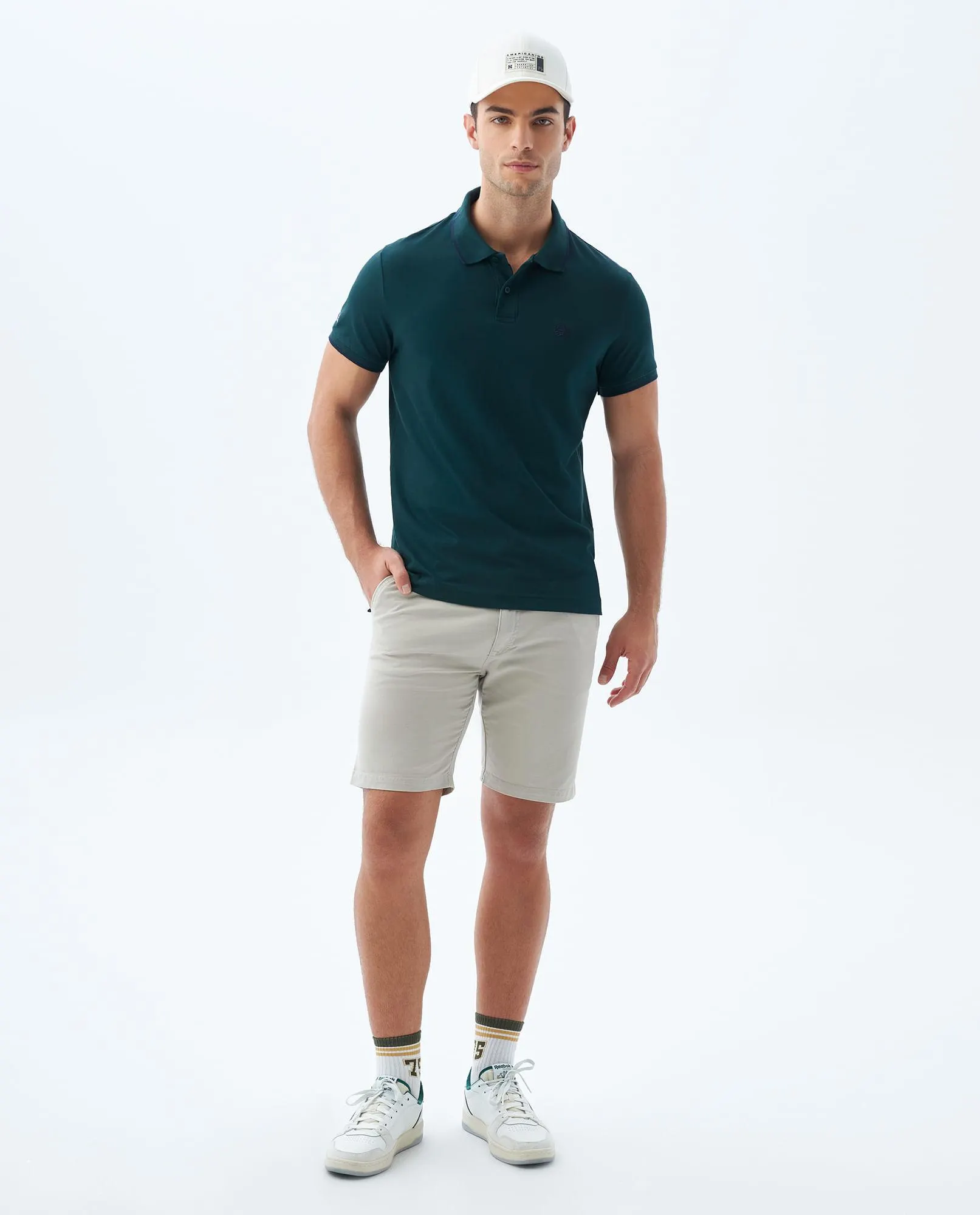 Polo Slim con aplique para hombre