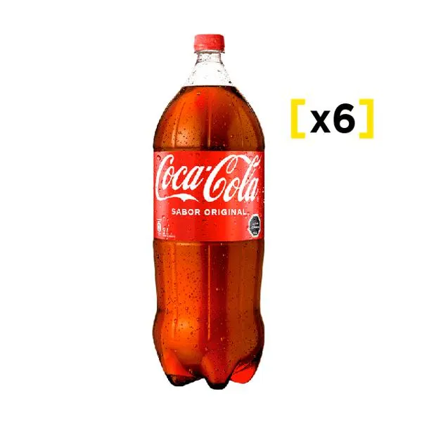 Coca Cola normal 3 litros x6 | Liquidos.cl