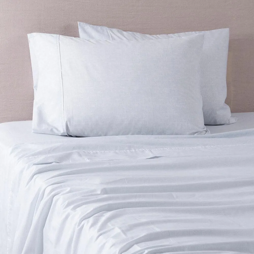 Sábana 180 Hilos Estampadas 2 Plazas Bauhaus Celeste