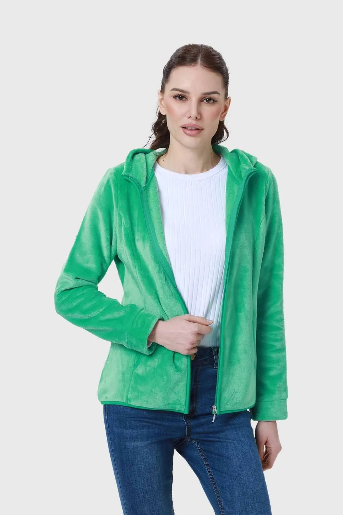 Polar Mujer Básico Verde