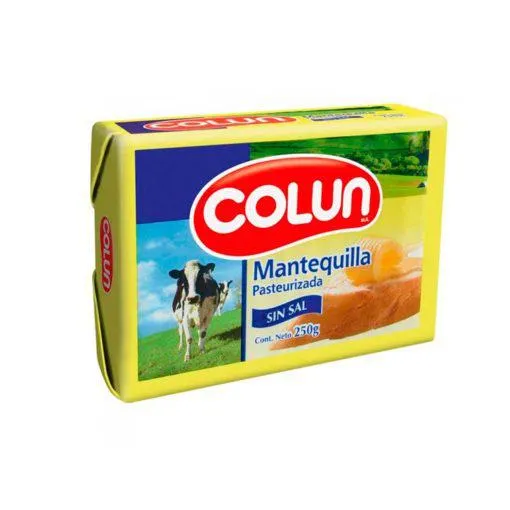 Mantequilla Sin Sal Colun 250 Gr