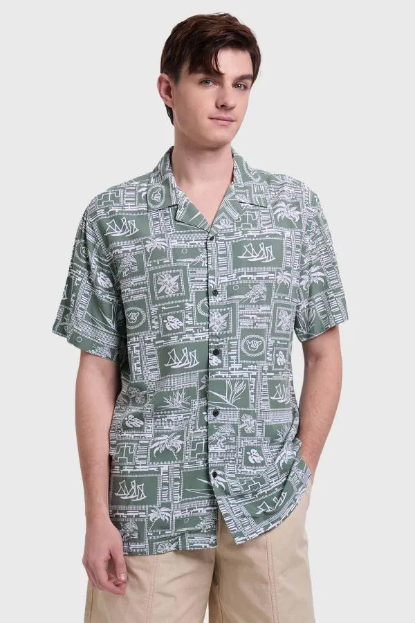 Camisa hombre full rapport verde