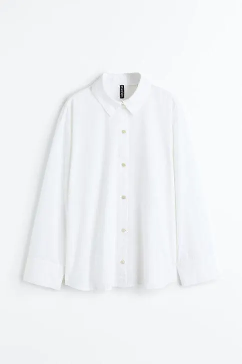 Camisa en mezcla de lino