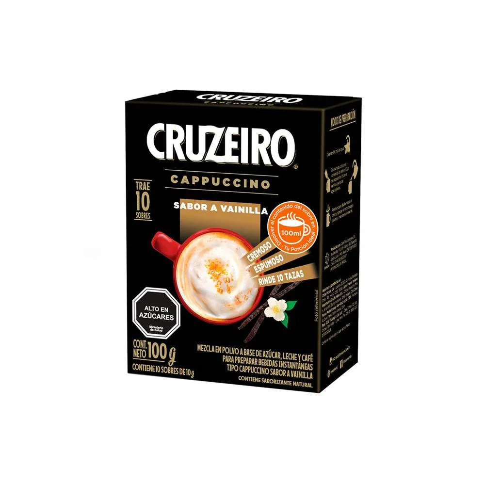 Café Cruzeiro Mix Capuccino Vainilla 100 gr