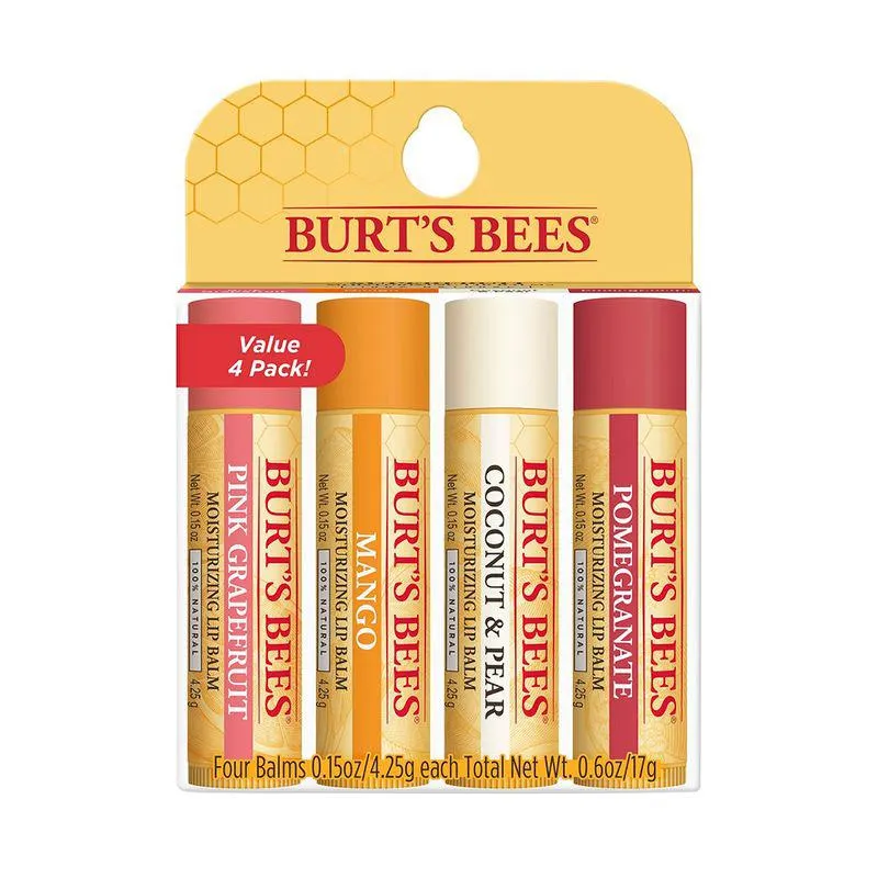Kit bálsamo labial Burt´s Bees variedades 4un