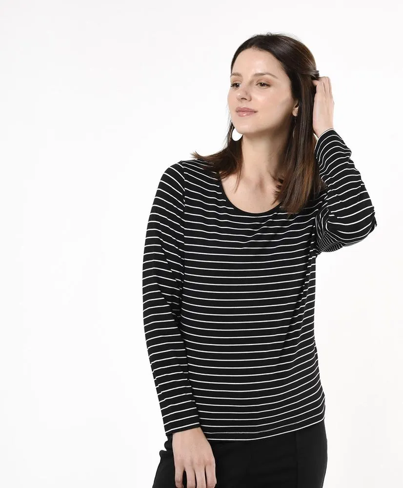 Polera mujer líneas