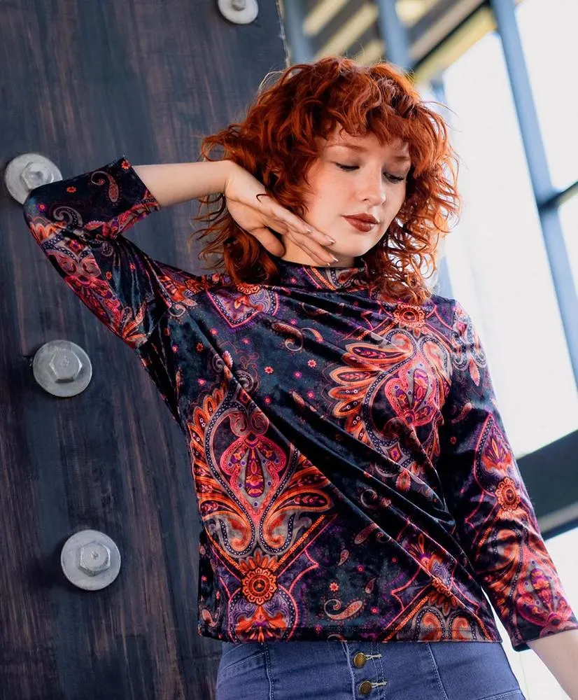 Polera mujer diseño velvet