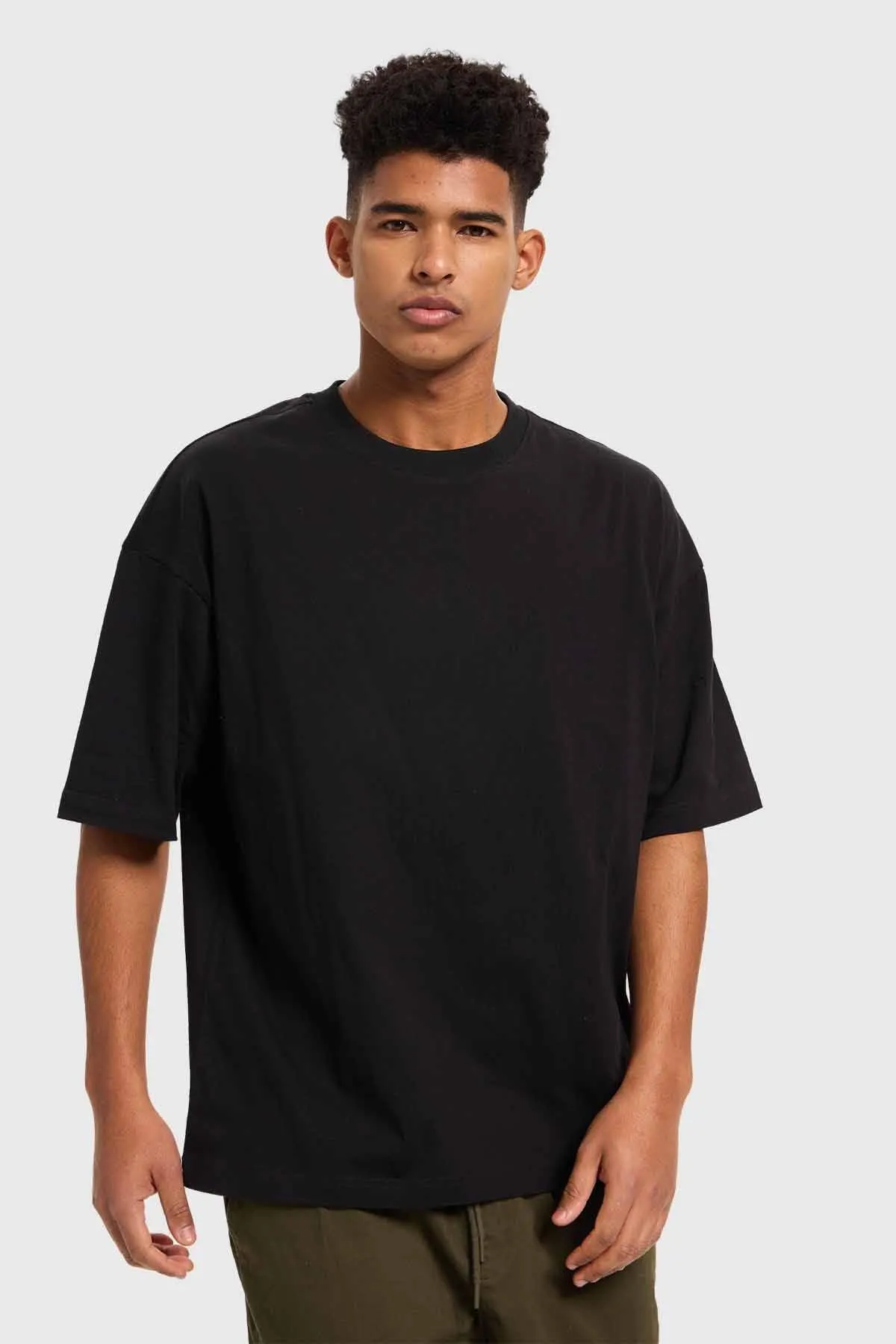 Polera Hombre Oversize Negro