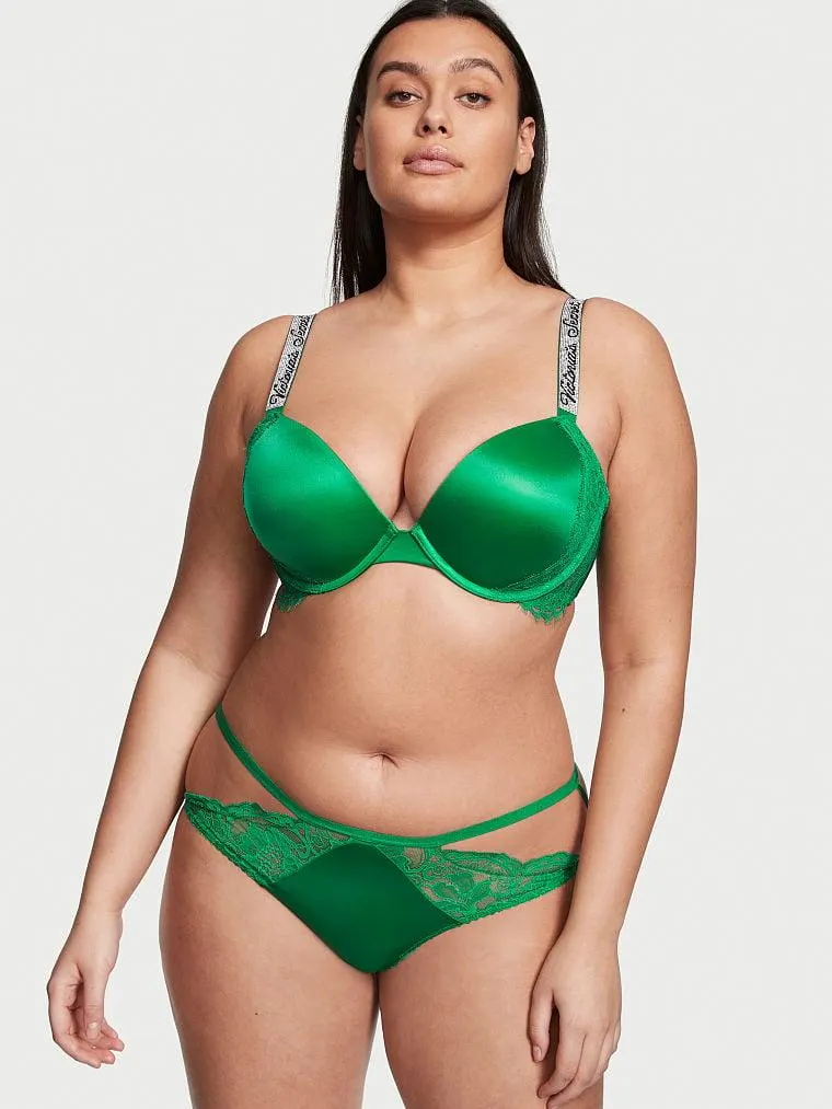 Panty Cheeky con Encaje Verde