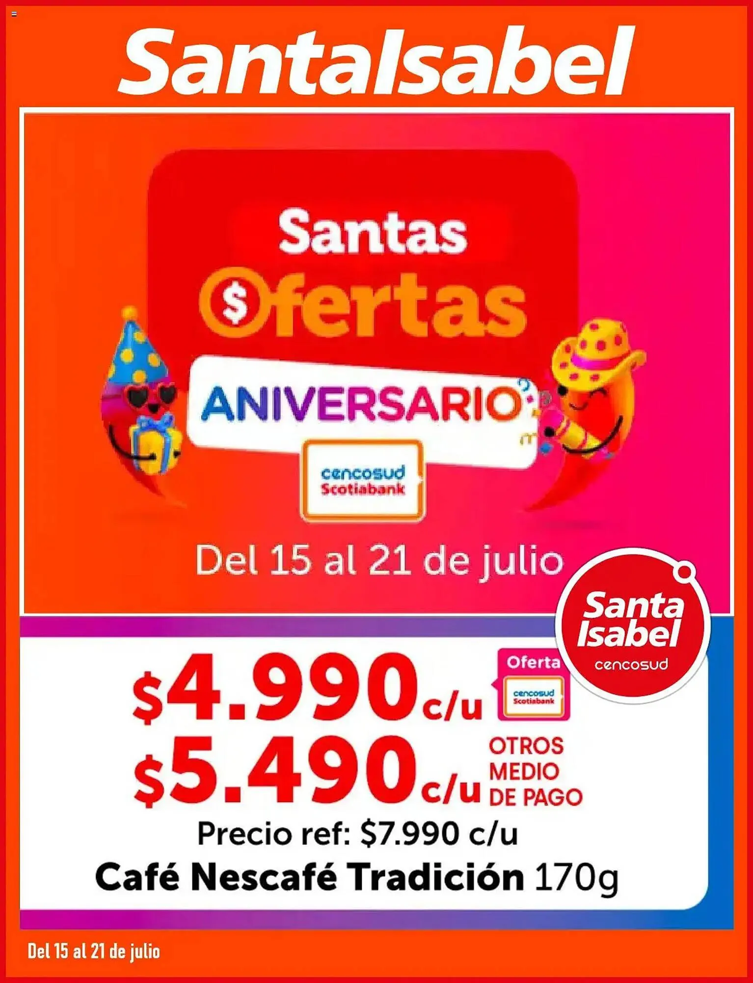 Catálogo de Catálogo Santa Isabel 15 de julio al 22 de julio 2025 - Página 1