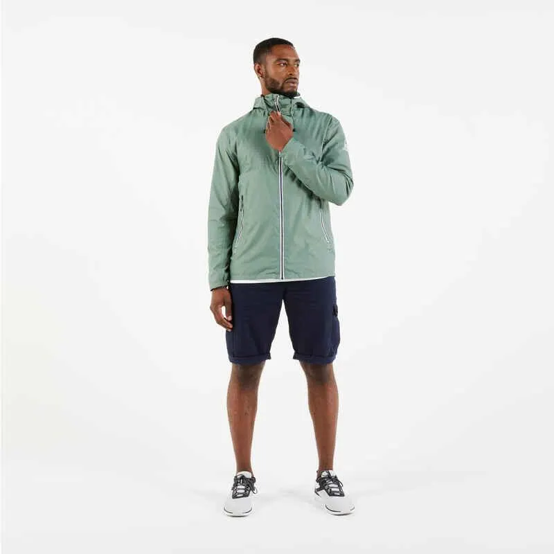 CHAQUETA IMPERMEABLE HOMBRE SAILING100 VERDE