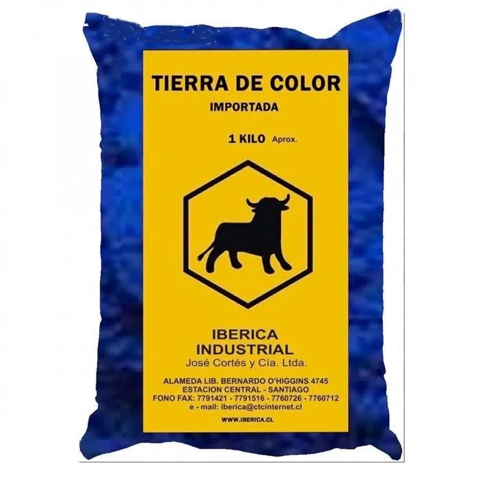 TIERRA COLOR AZUL BOLSA 1 K