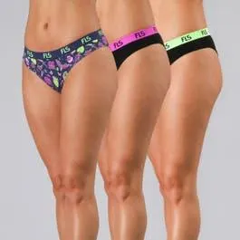 Pack 3X Bikini Algodon Fls 25586 Surtido 3