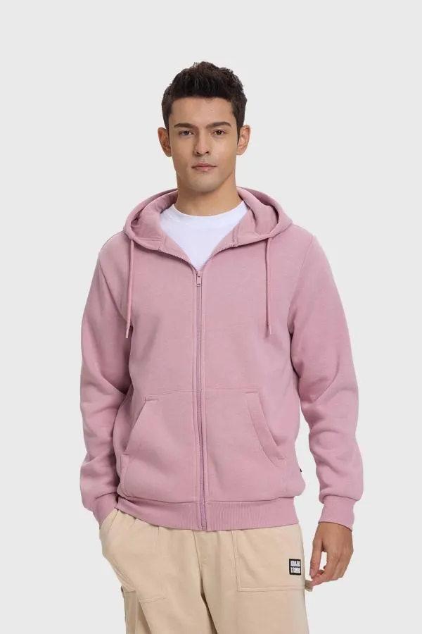 PolerÓn hombre full zipper rosado claro